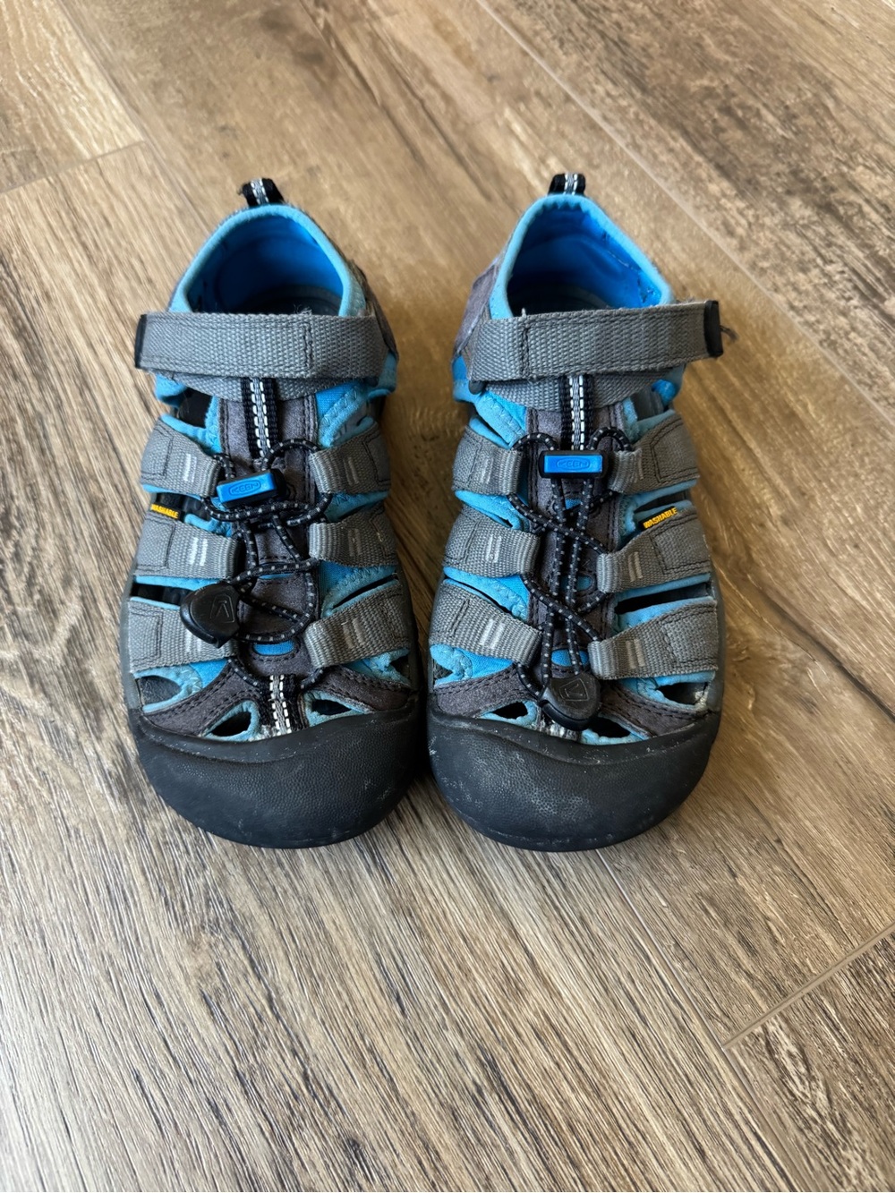 Keen Kids Gray & Blue Closed-Toe Water Sandals